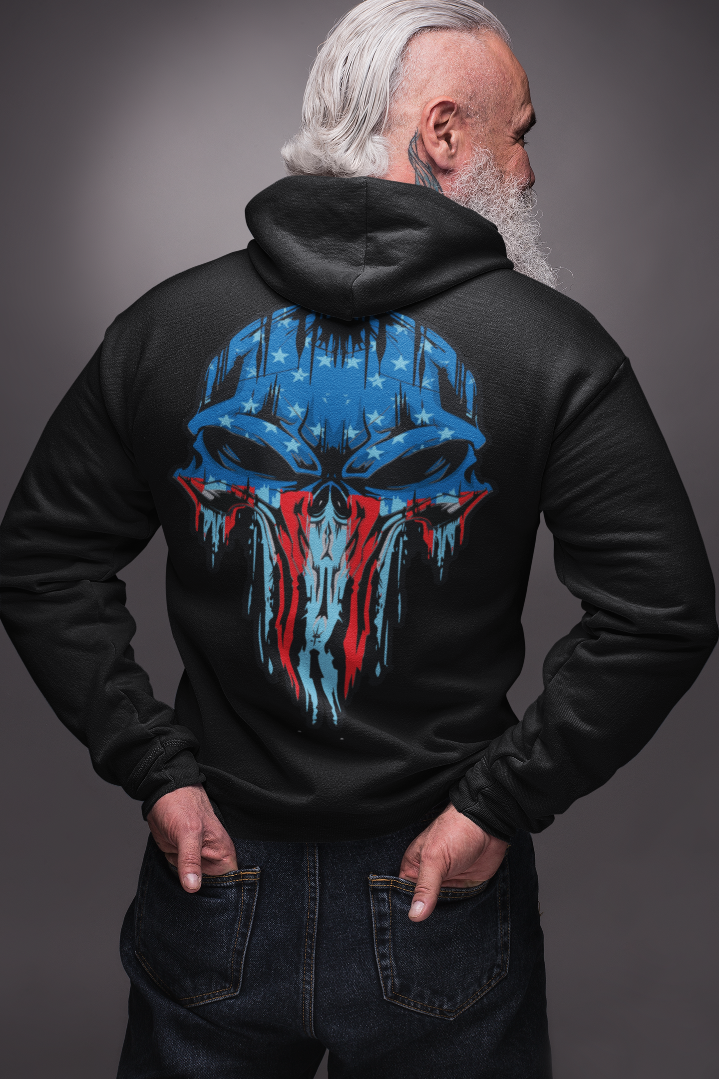 punisher zip hoodie