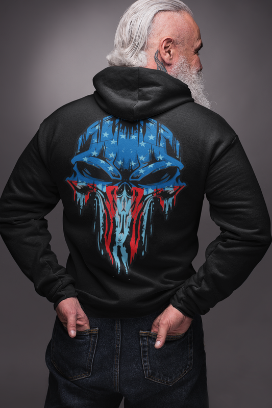 punisher zip hoodie