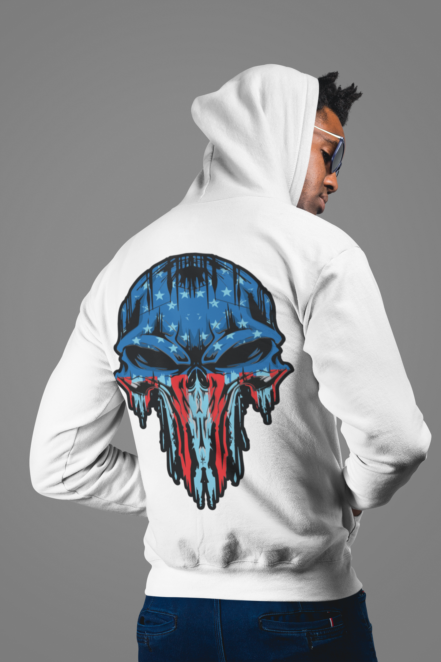 punisher zip hoodie